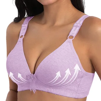 

Women's Underwear Push up Bra for Women Thin Ingerie Brassiere Wire Free Underwear Seamless Sexy Black Bra Plus Size