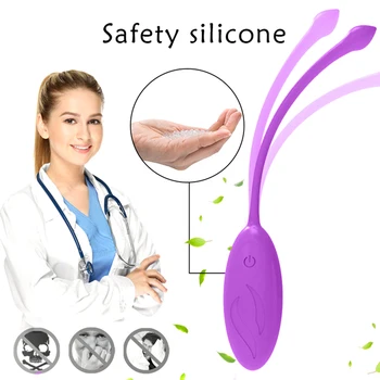 Wireless Remote Control Vibrator Silicone Eggs Vibrators Sex Toys USB Rechargeable G Spot Vaginal Bullet Vibrators For Adults 6