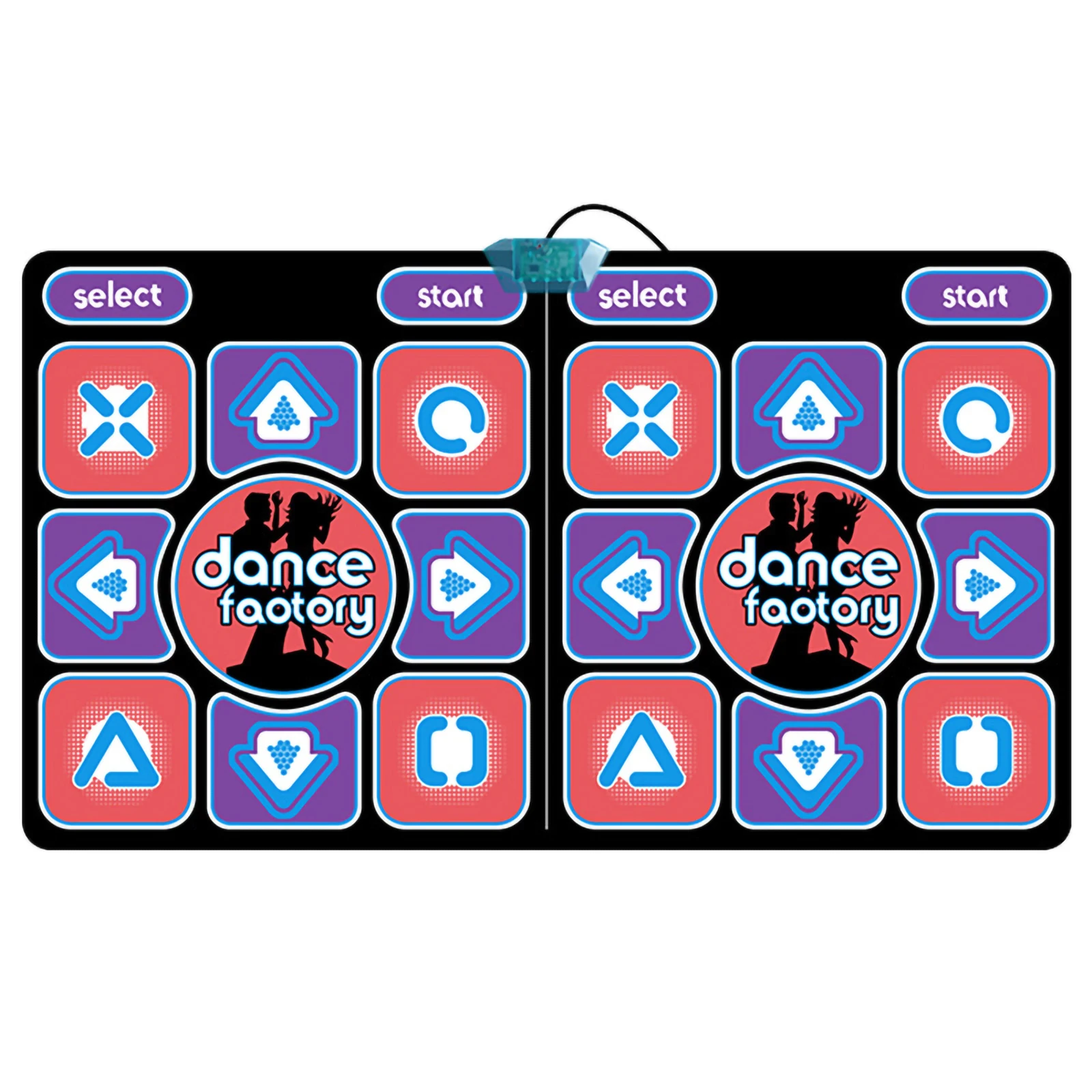 Wired Dance Gaming Mat For 2 Player Anti Slip Dancing Pad For TV Computer Support Running Yoga