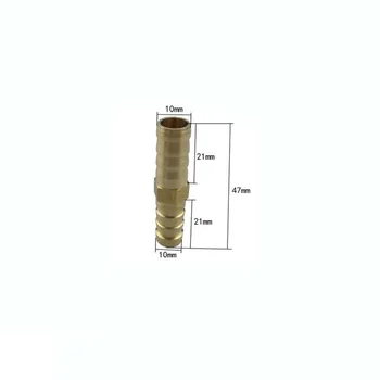 

10mm Brass Connector Copper Pagoda Joint Straight-through Type Quick Plug Hose Gas Air Pipe Fitting