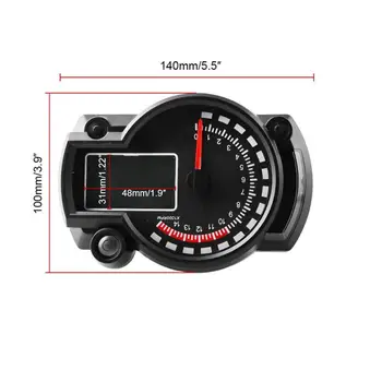 

Motorcycle Universal Meter Waterproof LCD Digital Odometer Speedometer Waterproof LCD Digital Odometer Speedometer