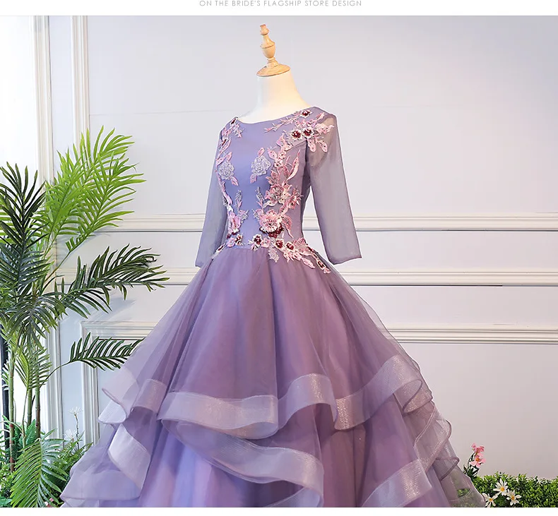 Дешевые Бальные платья vestido Debutante с объемным цветочным рисунком, длинное женское платье для выпускного вечера 16 милых платьев, бальные платья