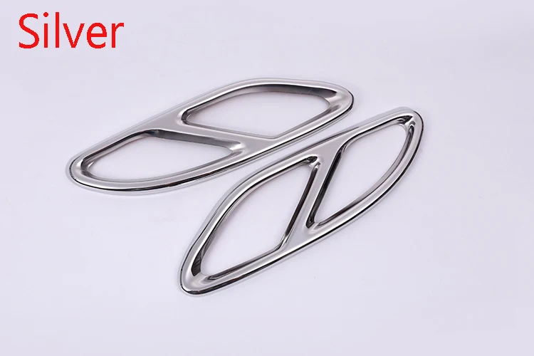 For Mercedes Benz GLC C Class W205 304 Steel Accessorie Exhaust Pipe Cover Trim
