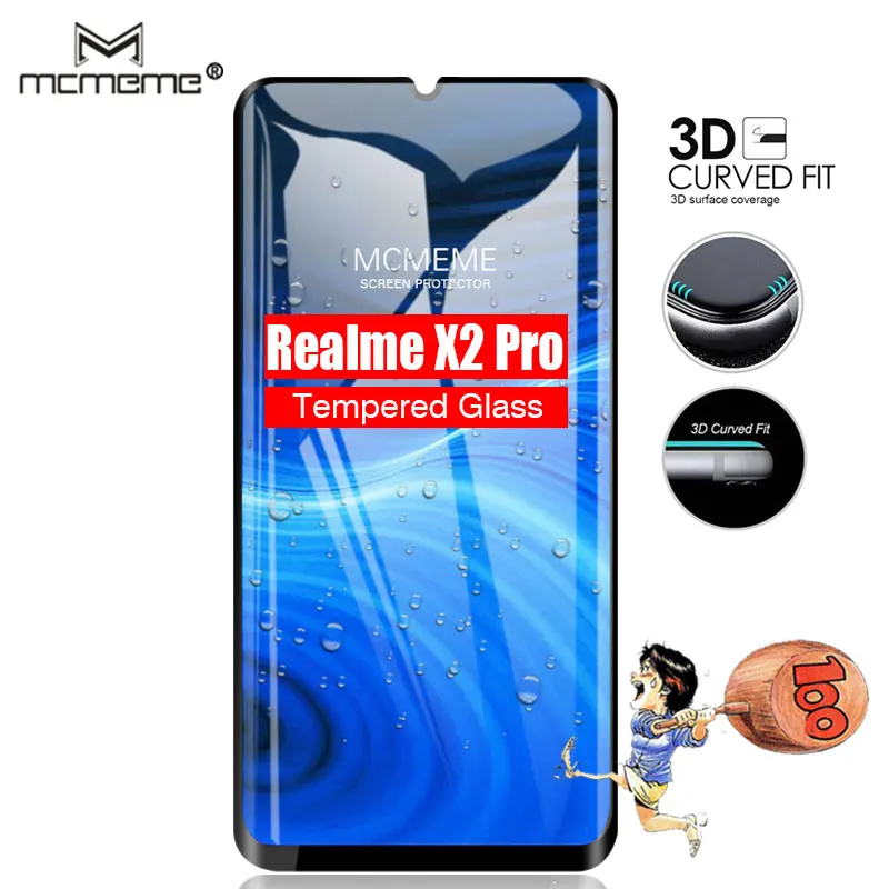 

For Realme x2 Pro Glass Tempered For OPPO reno ACE 3 reno3 realme X2PRO Screen Protector Full Cover Film Tempered Glass