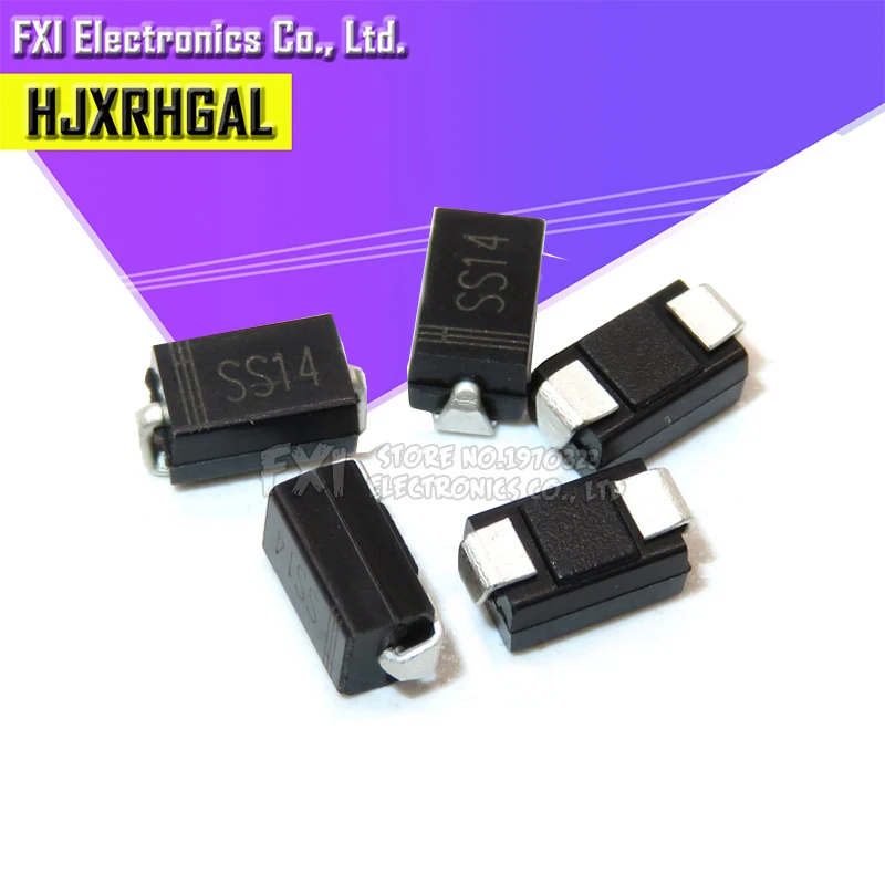 

100 шт. sma 1N5819 IN5819 SMD 1A 40 в DO-214AC Диод Шоттки ss14 Новый оригинальный