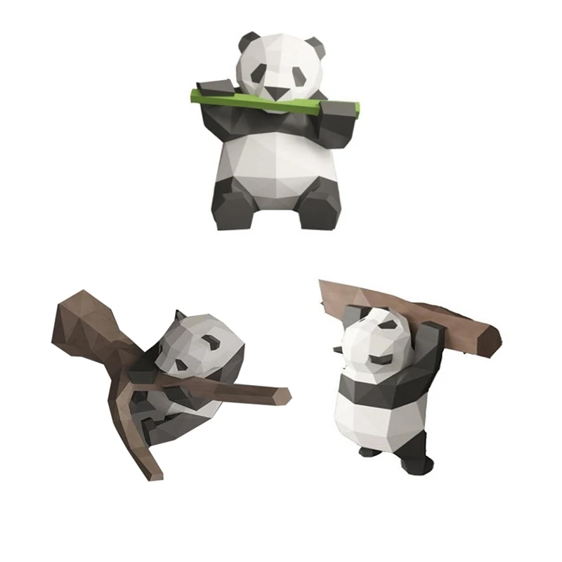 3D Тип панда животная бумажная модель игрушка домашний Декор для гостиной DIY
