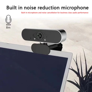 

1080P HD USB Webcam Video Conference Live Streaming Web Camera with Microphone Widescreen Video Work Home Accessories