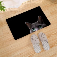 Tapis de porte d'entrée de cuisine, chat mignon, paillasson avant, tapis de maison, salle intérieure, tapis de bain antidérapant, de bienvenue 