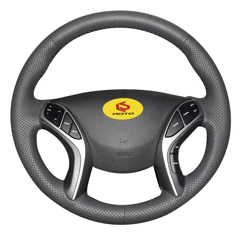 Braid On The Steering Wheel Cover For Hyundai Elantra 3 20112016