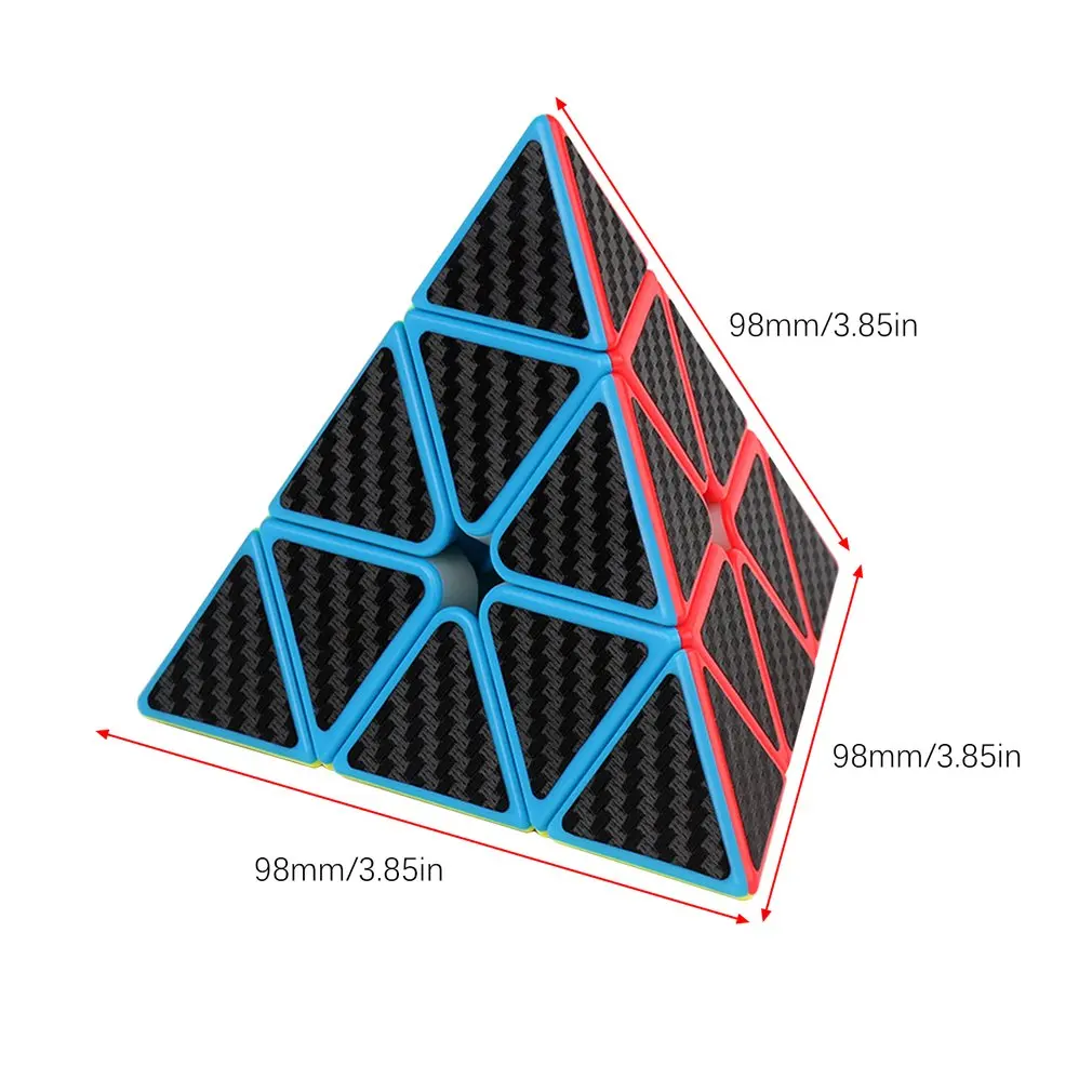 Магический куб Пирамида мульти-заказ магический куб углеродное волокно наклейка серия Волшебный куб детские развивающие игрушки