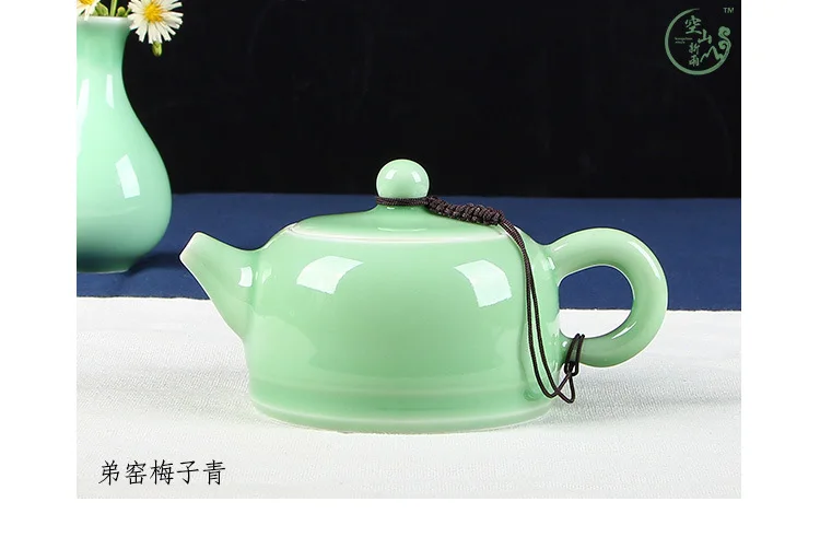 Пустой горный Xinyu Longquan Celadon чайный набор кунг-фу пуэр красный зеленый чай чайник керамический чайный набор настраиваемый
