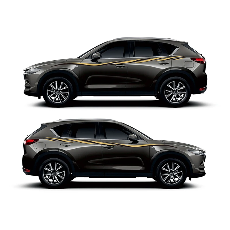 Мир Datong кузова двери боковой Декор Стикеры для Mazda CX-5 виниловая наклейка авто линия талии полосы