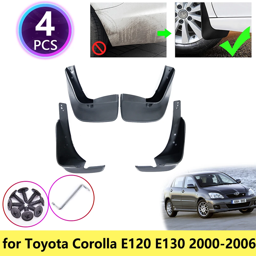 Брызговики для Toyota Corolla E120 E130 2000 2001 2003 2004 2005 2006 брызговики автомобильные