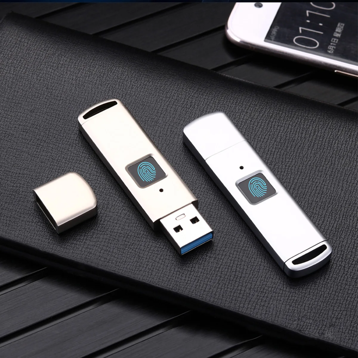 Fingerprint Recognition USB3.0 Flash Drive Privacy Encrypted Security 256GB 128GB 64GB 32GB