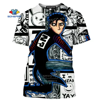 

SONSPEE Johnny The Homicidal Maniac T-shirt Men 3D Print JTHM T shirt Casual Summer Short Sleeve Unisex Harajuku Shirt Hip Hop T