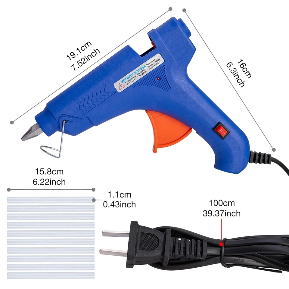 80W Hot Melt Glue Gun With 11*200MM Glue Stick DIY Mini Indusrial Adhesive  Stick Hot Glue Guns Repair Tool for Home Heat Tool - AliExpress