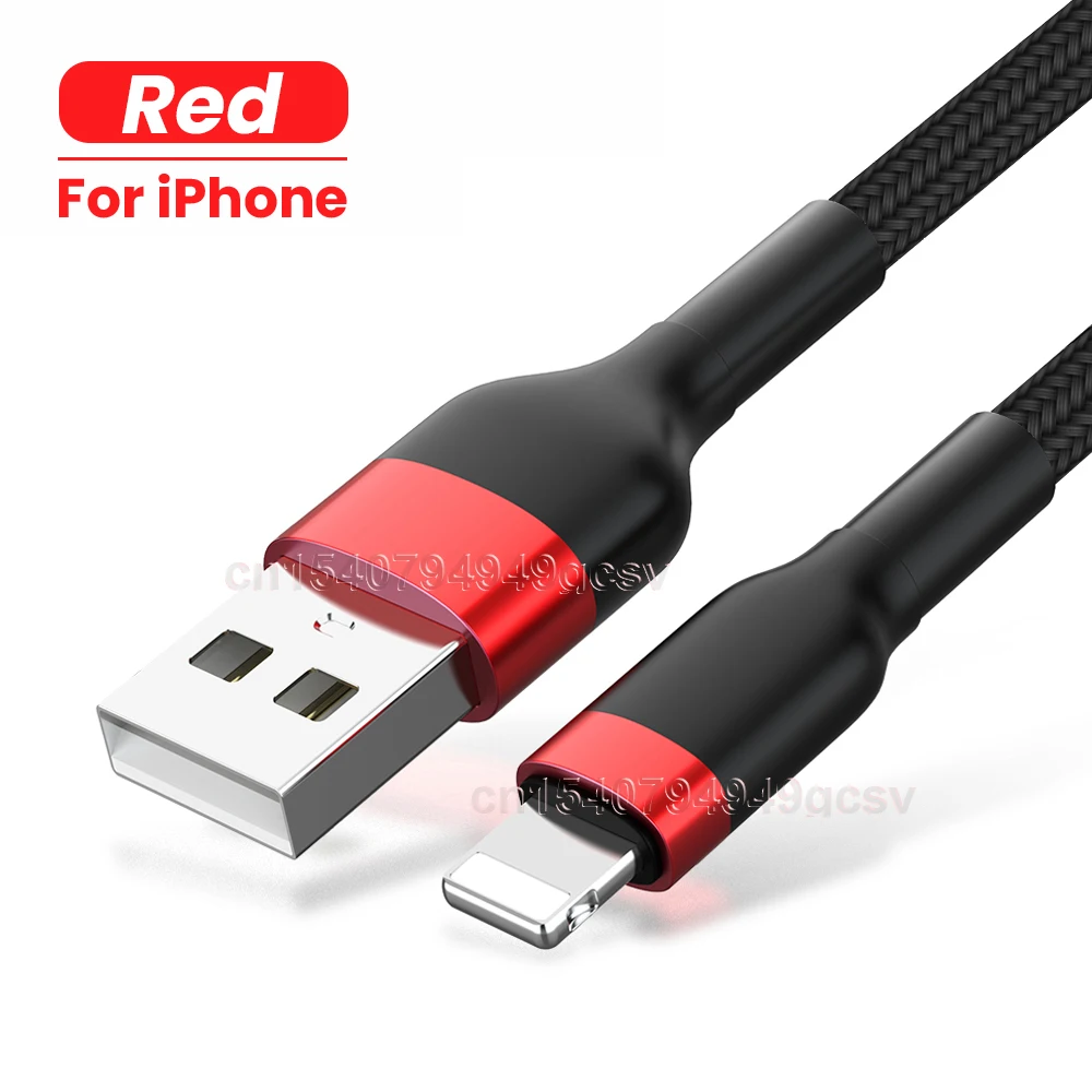 mobile phone cables USB Lighting Cable for iPhone 13 12 11 Pro Max Xs 8 7 2.4A Fast Charging Cable for iPhone Charge Cable USB Data Cable 0.3/1/2M hdmi to iphone cable Cables