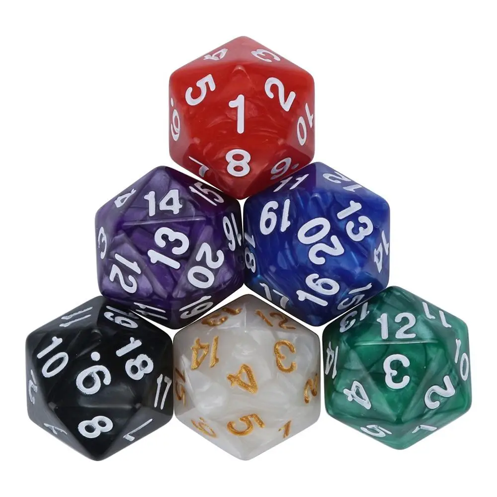 Dnd dice sets two-color multi-faced tweezers TRPG game polyhedron D20 multi-faceted acrylic dice party happy dados de rpg 30A20