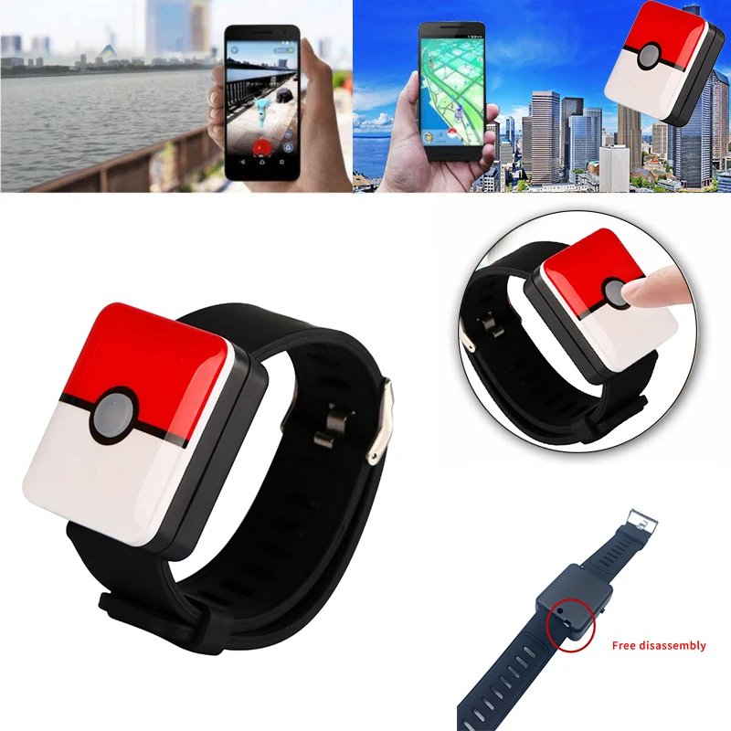 Автоматический захват для Nintendo PokemoGO Plus перезаряжаемый Bluetooth браслет часы игра