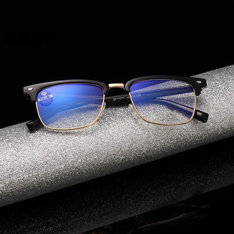 

Seemfly Ultralight Half Frame Reading Glasses Men Women Anti Blue-Light Square Eyeglasses Presbyopic Eyewear Oculos De Grau 2019