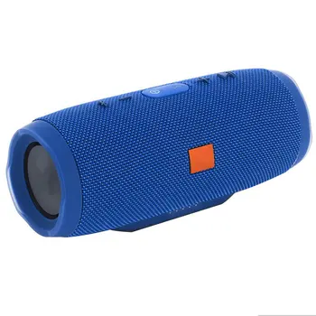 

40W Portable Wireless Speaker Waterproof Stereo Bass Loud Usb/Aux Mp3 Double Bass Vibration Micro Usb blue