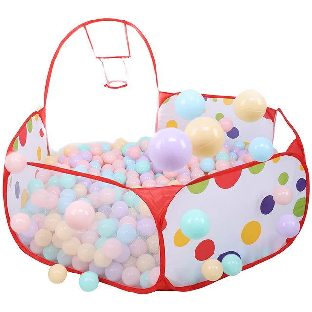 Play Tent Cartoon Ball Pit Pool Portable Foldable Children Outdoor Indoor Sports Educational Toy With Basket For Kids 3