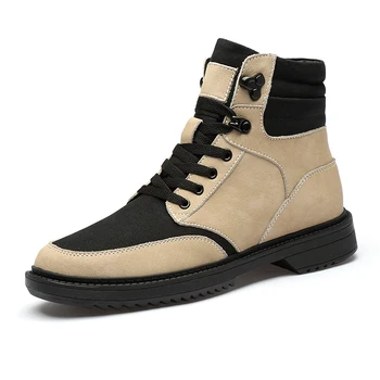 

Size46 Men Winter Shoes Warm Winter Shoes for Men nylon Leather Boots Men with fur Warm Snow Boots men's casual shoes Men *2022