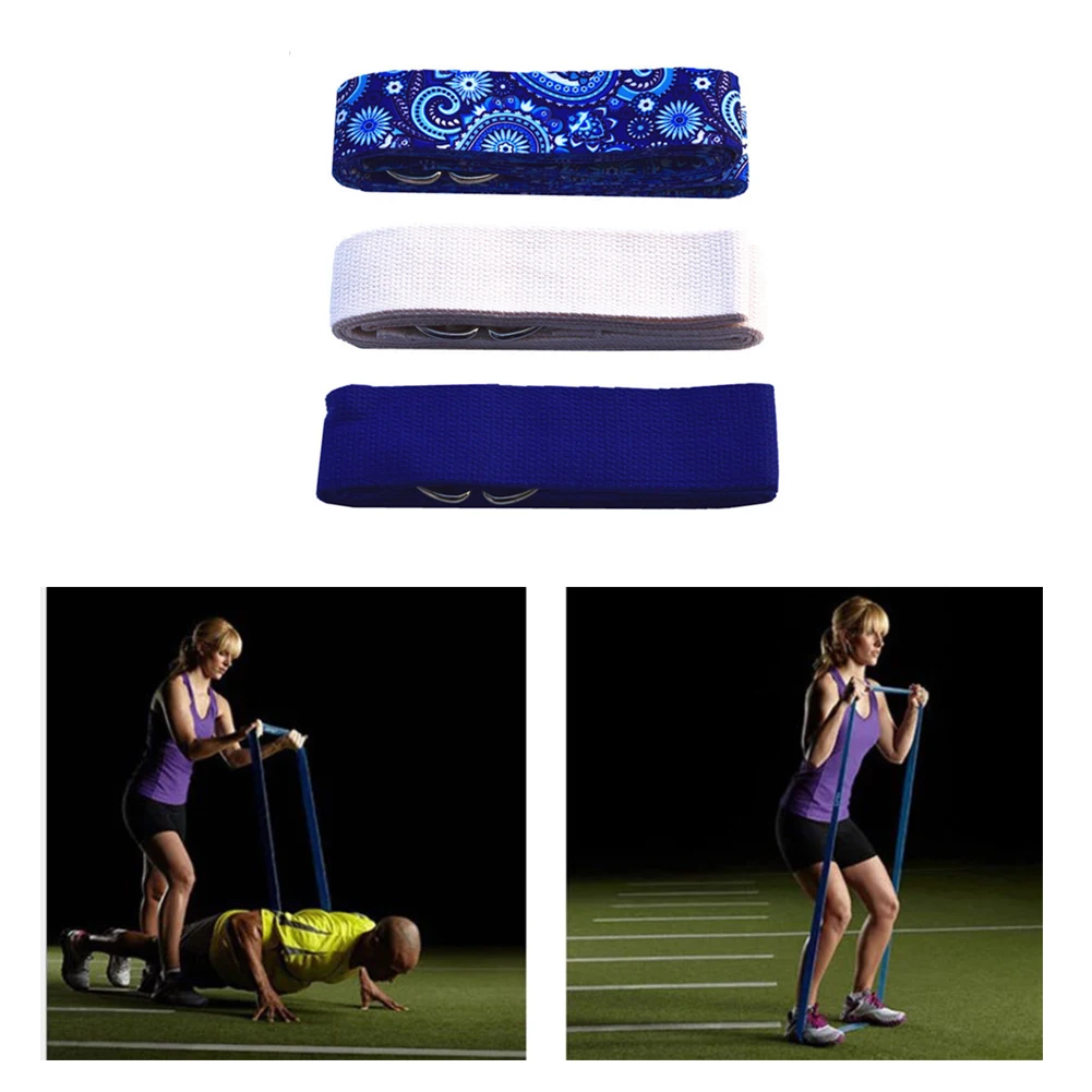 

Women Yoga Stretch Strap Printed D-Ring Buckle Belt Gym Exercise Rope Waist Leg Resistance Fitness Bands Yoga Belt