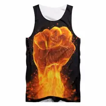 Забавный 3D принт fist, модная мужская майка для бега, фитнеса, Летние повседневные топы, унисекс, на заказ, бренд, большие размеры 6XL 7XL, Майка T