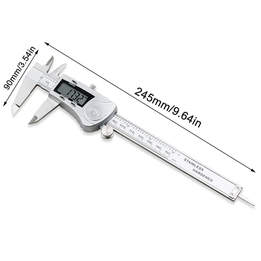 Portable Size 0-150MM Durable Stainless Steel Carbon Fiber Vernier Caliper Gauge Micrometer Measuring Tools