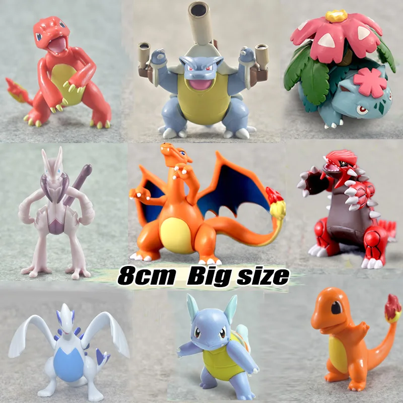 Большой размер Wartortle Charmeleon Delphox Ivysaur Venusaur Мега аниме экшн и игрушка фигурки