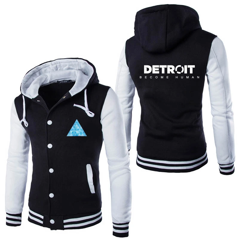 Sudadera con para hombre, chaqueta delgada de béisbol con estilo Detroit, Cosplay|Sudaderas y sudaderas| - AliExpress