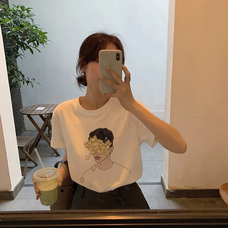 Летние женские футболки CZCCWD 2020 летняя тонкая уличная одежда футболка Harajuku TROYE.SIVAN