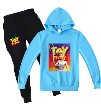

New Cartoon Movie Toy Story Hoodies Costume Tops Children Clothing Funny Cartoon Hoodies Boys Girls Sweatshirt Pants 2pcs Sets