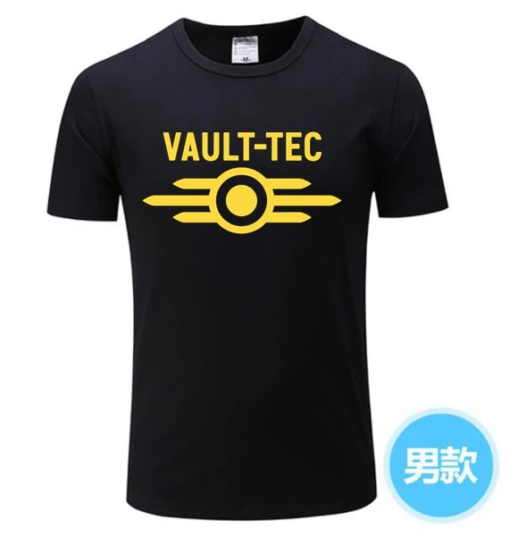 Коллекция 2020 года летние игровые футболки с логотипом Vault Tec для видеоигр Fallout 2 3 4