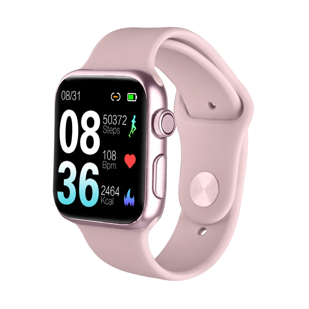 P20 Смарт-часы для мужчин IP68 водонепроницаемый браслет сенсорный сердечный ритм кровяное давление кислородные женские Смарт-часы для Android IOS pk W34 - Цвет: pink