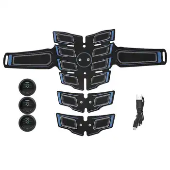 

Muscle Trainer EMS Abdominal Muscle Stimulator Arm Leg Muscle Training Belt Fitness Training Patch for Men and Women Home Office