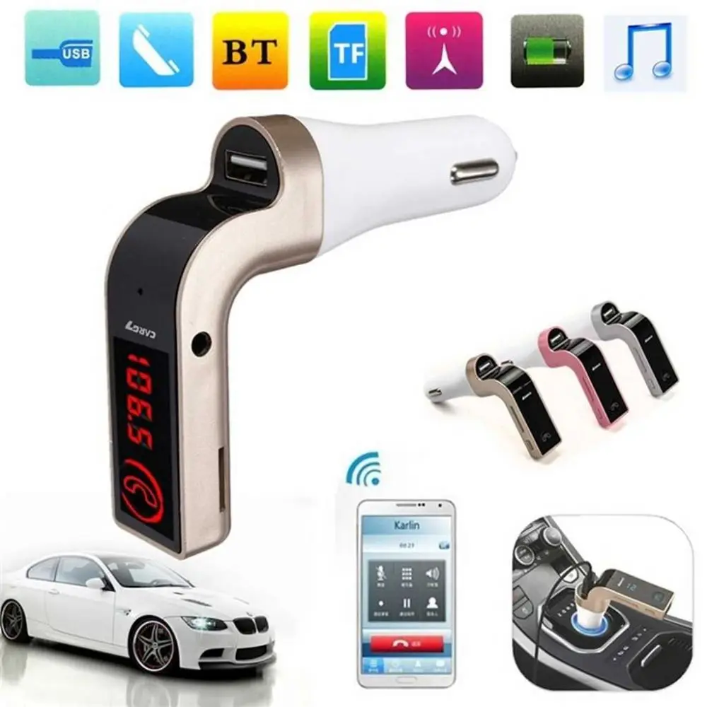 Автомобильный модулятор FM Bluetooth передатчик ЖК дисплей с функцией громкой памяти