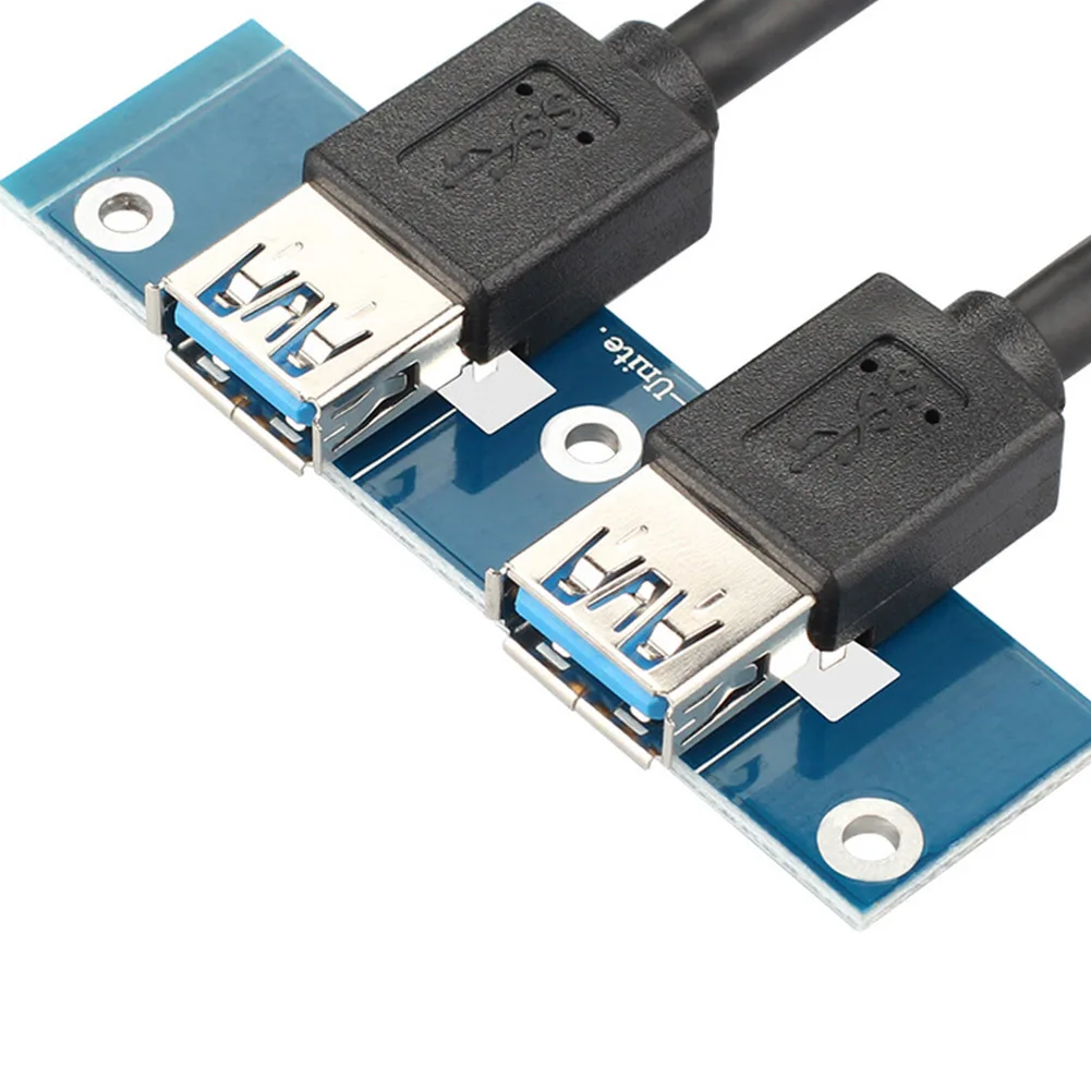 2-Порты и разъёмы USB 3,0 20Pin Hub адаптер USB 3,0 высокого флоппи Передняя Панель Плата расширения Пластик кронштейн для корпуса компьютера