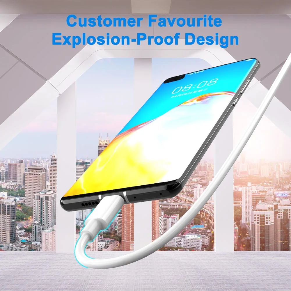 Кабель USB Type C для передачи данных 5 А кабель быстрой зарядки Samsung S10 S9 S8 Huawei P30