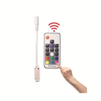 

DC 12V Mini RGB RF Remote USB 24 Key Wireless LED Controller For RGB LED Strip Light Remote Controller Dimmer Accessory