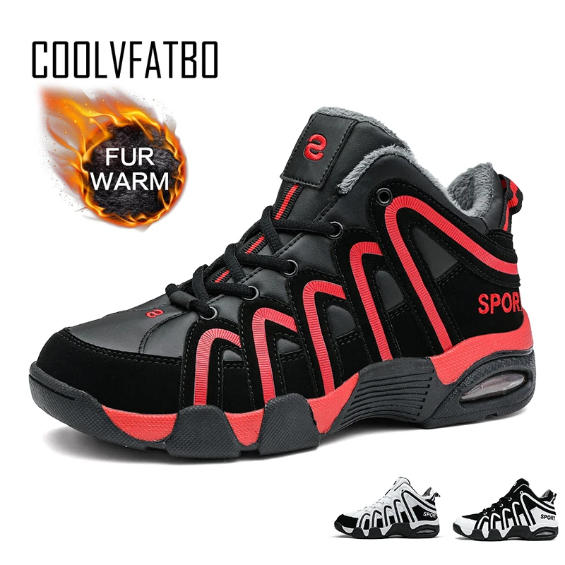 COOLVFATBO Men Sneakers Winter Shoes Men Basketball shoes Autumn Sport Running Cotton Sneakers Quality Snow Boots Men