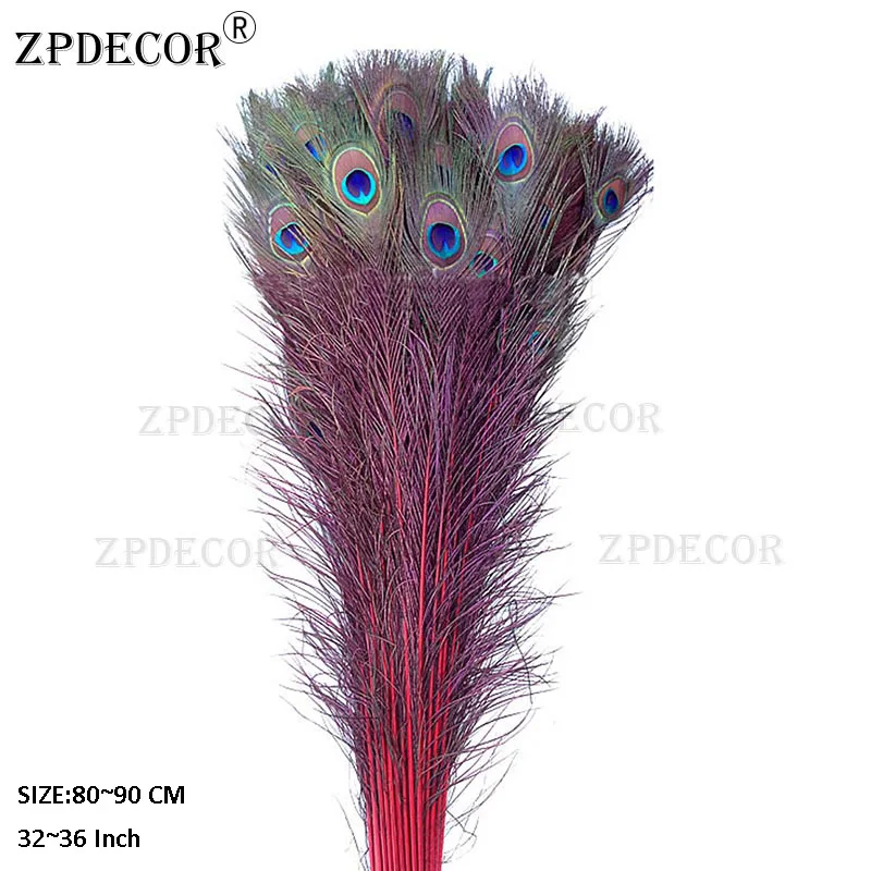 Zpdecor на рост 80-90 см перья для "сделай сам" - Цвет: Темно-розовый