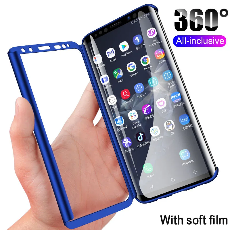 Новый горячий 360 Полный чехол для телефона samsung Galaxy S10 S10E S9 S8 Plus S7 Edge противоударный