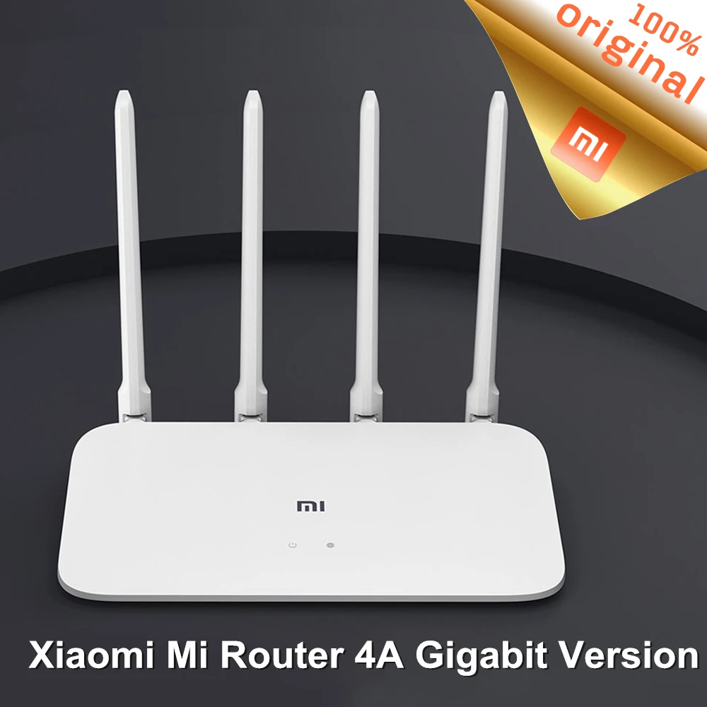 Маршрутизатор Xiaomi Mi роутер 4A гигабитная версия 2 4 ГГц 5 WiFi 1167 Мбит/с ретранслятор