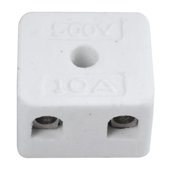 

5 Pcs 2 Way 5 Hole 2W5H Ceramic Terminal Block Wire Connector 5A