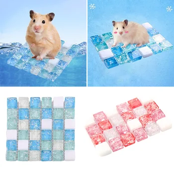 

Cute Guinea Pig Hamster Cooling Mat Hedgehog Summer Crystal Bed Chinchilla Cooling Pad Squirrel For Small Animals Small Pet