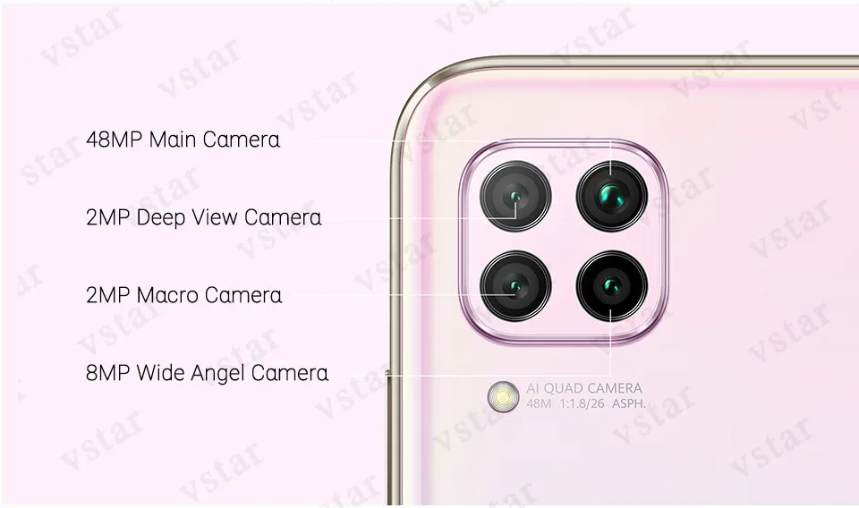 HUAWEI Nova 6 SE смартфон 6,4 дюймов Kirin 810 Восьмиядерный Android 10 ...