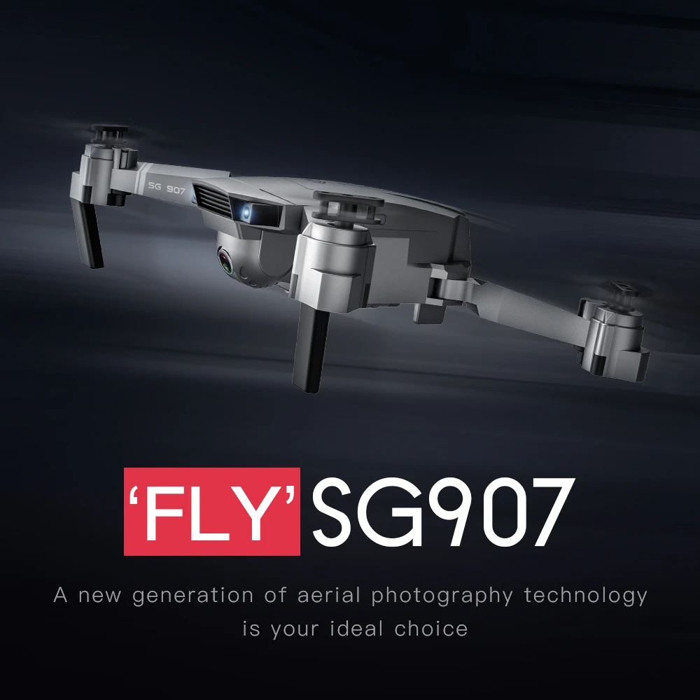 

Hot SG907 Quadcopter GPS Drone with 4K HD Dual Camera Wide Angle Anti-shake WIFI FPV RC Foldable Drones Professional GPS Follow