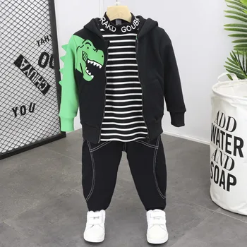 

Infant Clothing For Baby Clothes Set 2019 Autumn Winter Baby Boys Clothes plush dinosaur cardigan Costume Outfit Suit 2-6years